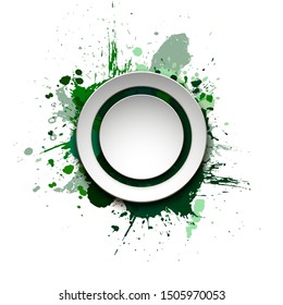 Banner blot presentation, splash poster. Graphic composition grungepresentations. Round blur banners annotations. Color graffiti splash sticker banner for registration of proposals blot circle