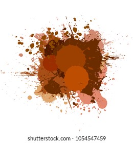 Banner blot presentation, vector splash poster. Graphic composition grungepresentations. Round blur banners annotations. Color graffiti splash sticker banner for registration of proposals blot circle
