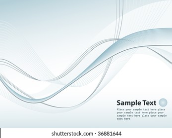 Banner with blue rays and place for your text