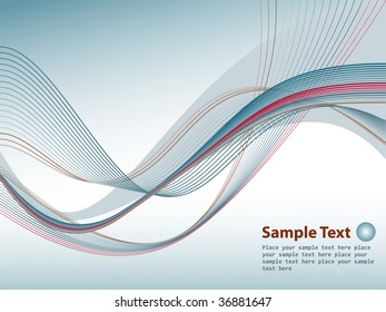 Banner with blue rays and place for your text
