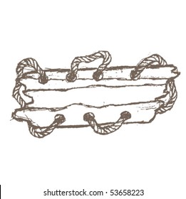 Banner board and rope