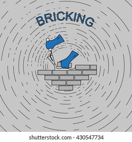 Banner Of Bricking And Building
