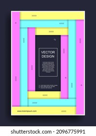 Cartel, folleto, plantilla de diseño del volante A4.