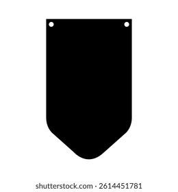 Banner bunting birthday party icon vector. bunting banner illustration sign or symbol.