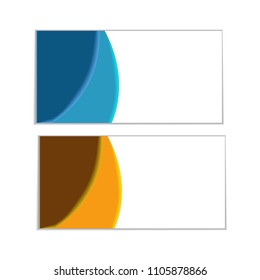 banner, business card template, vector illustration