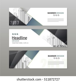 banner business layout template vector design.