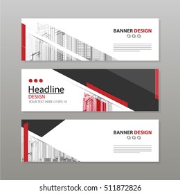 Banner Business Layout Template Vector Design.