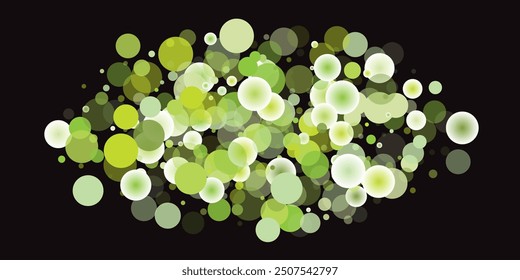 Banner for business, technology, medicine, presentations. Vector flying soap bubbles