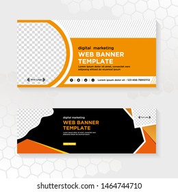 Banner business template. Modern vector design