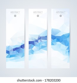 banner business vertical blue technology background template ice abstract clean vertical flag vector set where yourself can choose what fits best your project banner business vertical blue technology