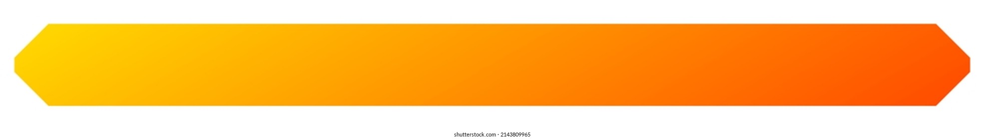 Banner, button, bar shapes with blank, empty space  element