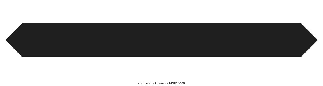 Banner, button, bar shapes with blank, empty space design element