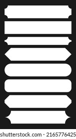 Banner, Button, Balkenformen mit Leerzeichen, leeres Raumdesign-Element