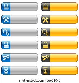 Banner-Schaltflächen mit Web-Symbolen 7