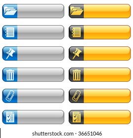 Banner buttons with web icons 8