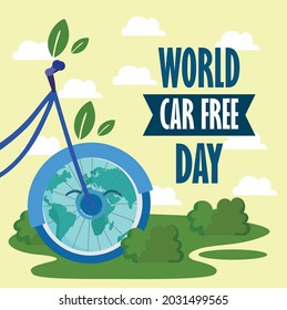 banner campaign of world car free day