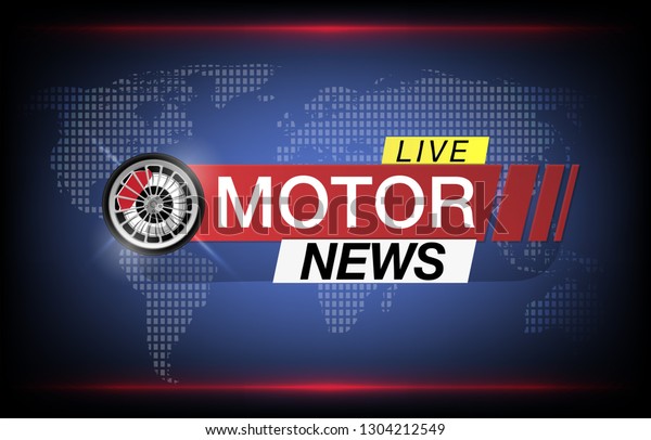 Banner for\
car news, important news, Vector\
image.