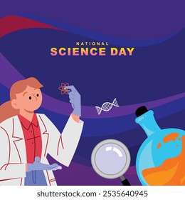 banner and card for world science day