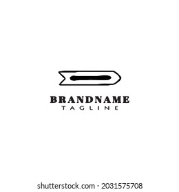 banner cartoon logo icon template modern black vector illustration
