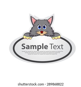 banner with cat