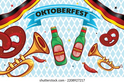 banner to celebrate the event celebrating the oktoberfest festival