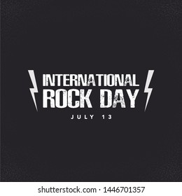 Banner to celebrate International Rock Day