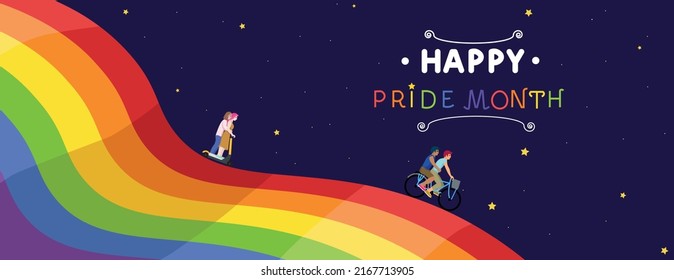 Banner for celebration of LGBT Pride Month