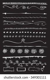 banner chalkboard nails drawn vector straight border set and scribble design component geometric old-fashioned makeup component vector painting trendy cartoon fancy brushes banner chalkboard straight