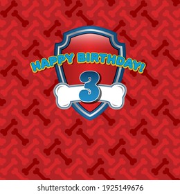 banner for a children's party. Photozone for birthday day