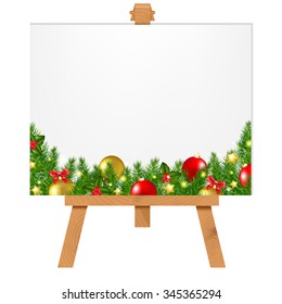 Banner mit Weihnachtsschott mit Farbverlauf-Mesh, Vektorgrafik