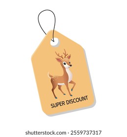 A banner with Christmas elements. The offer of Christmas and New Year discounts for the winter season. It can be used in advertising, web design, and printing.