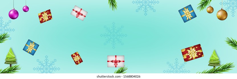 Banner christmas and new year 2020