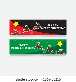 Banner christmas . Set of vector design elements.