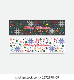 Banner christmas . Set of vector design elements