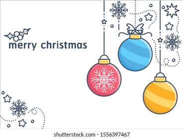 Banner Christmas text vector,cute Christmas.