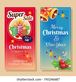 banner in christmas theme