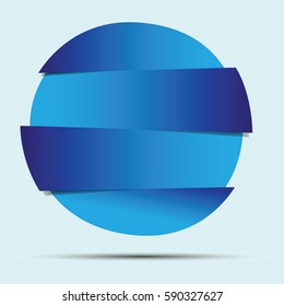 banner circle in vector