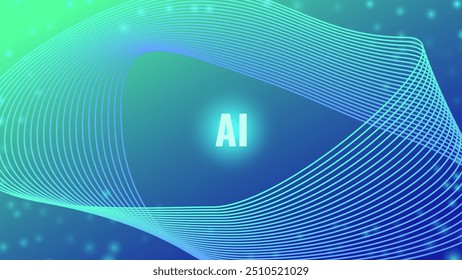 Datos técnicos y diagramas de la IA del circuito de Anuncio. Líneas y nodos que simbolizan conexiones. Tecnologías innovadoras. Procesamiento de datos de redes neuronales. Antecedentes futuristas. Microchips. Vector.
