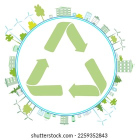 Banner of Clean green environment. Ecology concept and Environmental  design elements for sustainable energy development, Vector illustration Nature, ecology, organic, environment, banners.