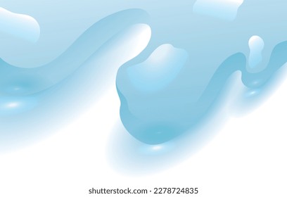 Banner with close-up of a splash of clear water in gradient and realistic effect.