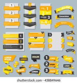 banner collection yellow
