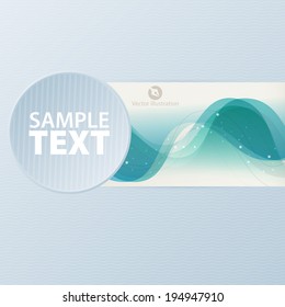 Banner with color background