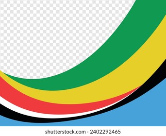 Banner with colored waves. Vector design. Vector graphics for design.