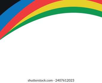 Banner with colored waves. Vector design. Vector graphics for design.