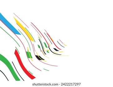 Banner with colored waves. Vector design. Vector graphics for design.