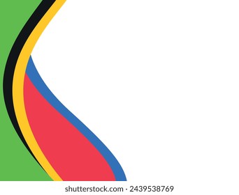 Banner con ondas de colores. Diseño vectorial. Gráficos vectoriales para diseño.