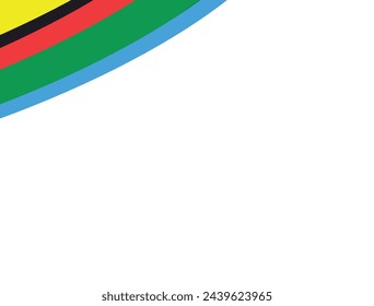 Banner con ondas de colores. Diseño vectorial. Gráficos vectoriales para diseño.