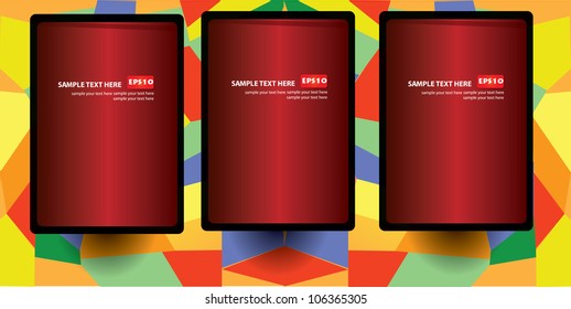 Banner colorful background,Vector