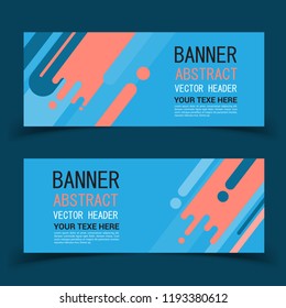 Banner Colorful Dynamic Abstract. Vector illustration.