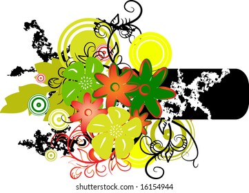 Banner with colors. Vector illustration